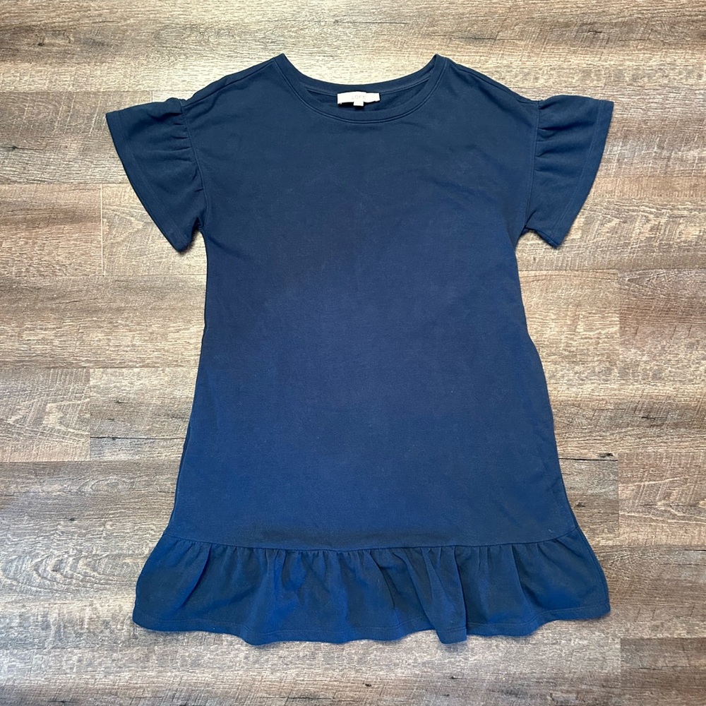 Women’s Loft Ruffle T-Shirt Dress with Pockets